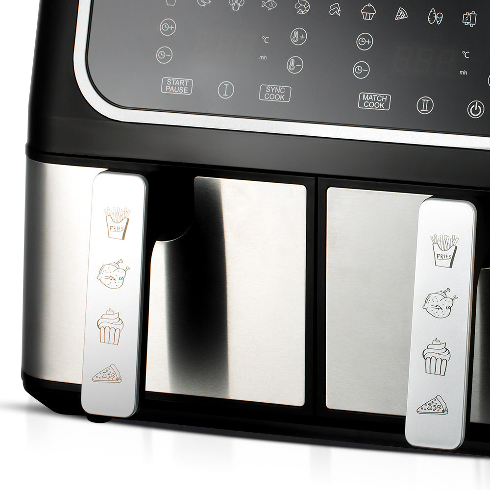 RAF European Standard Dual Tank Air Fryer Dual Compartment Large Capacity Multi-Function Dual Pot Dual Basket Smart Touchscreen Oil-Free