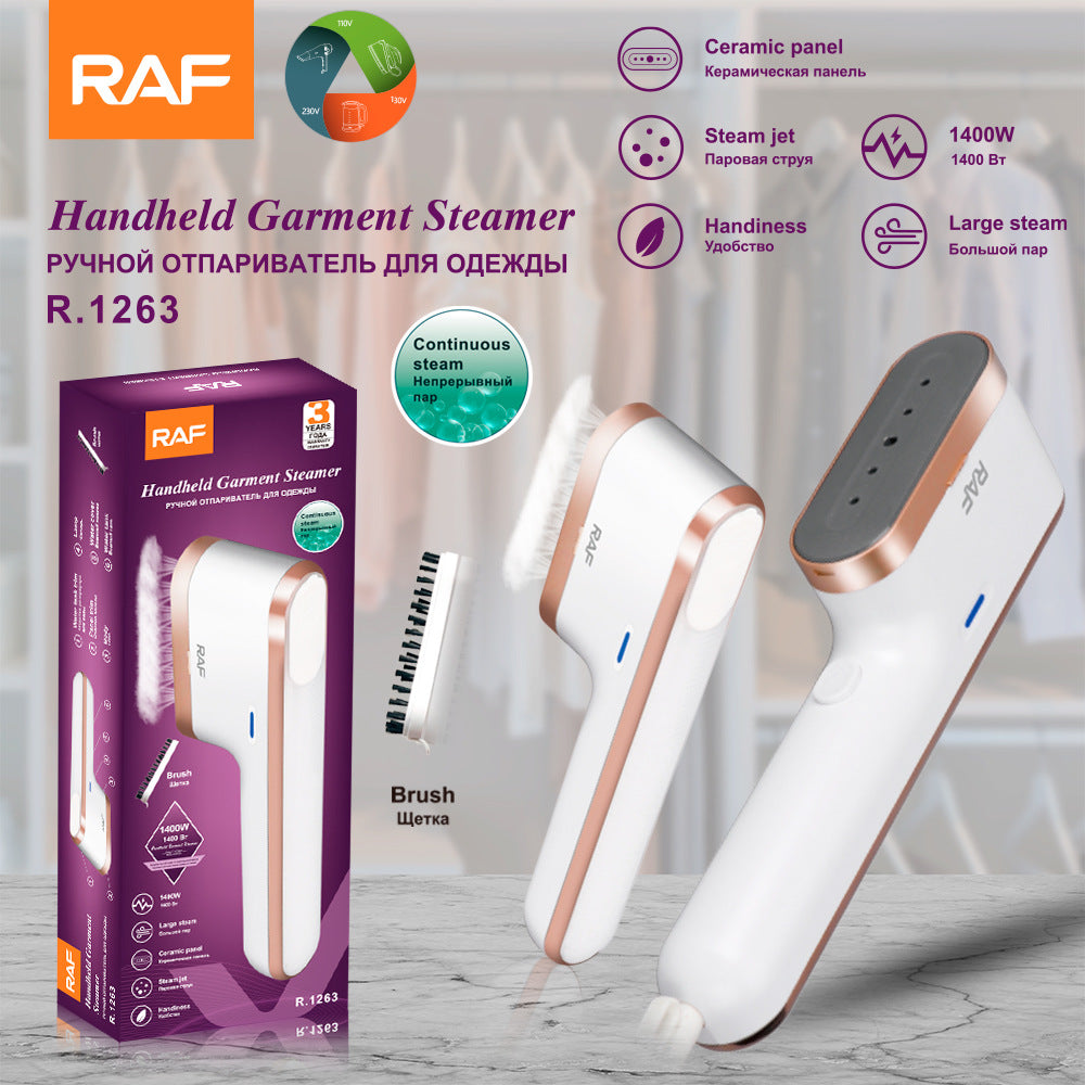 RAF EU Standard Handheld Portable Iron Household Garment Steamer Small Steam Electric Iron Hotel Business Trip Mini