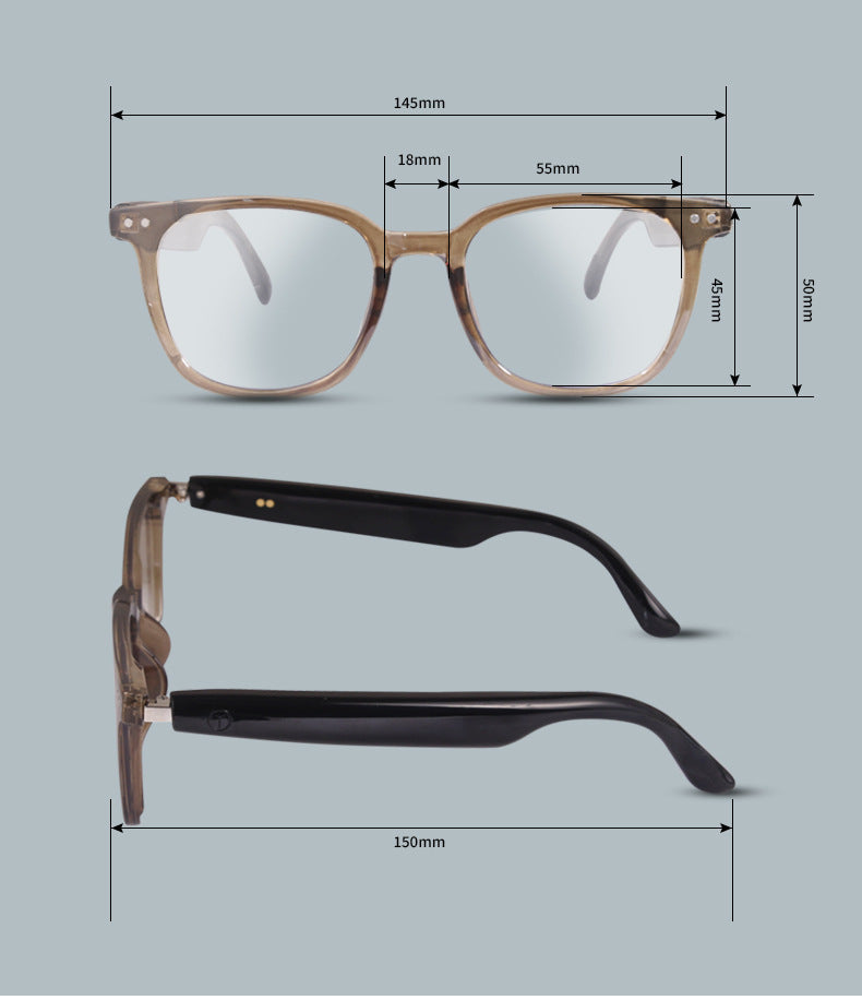 Non-Bone Conduction Bluetooth Glasses Open-Fit Smart Sunglasses Travel Driving Call Hands-Free Sun Protection Sunglasses