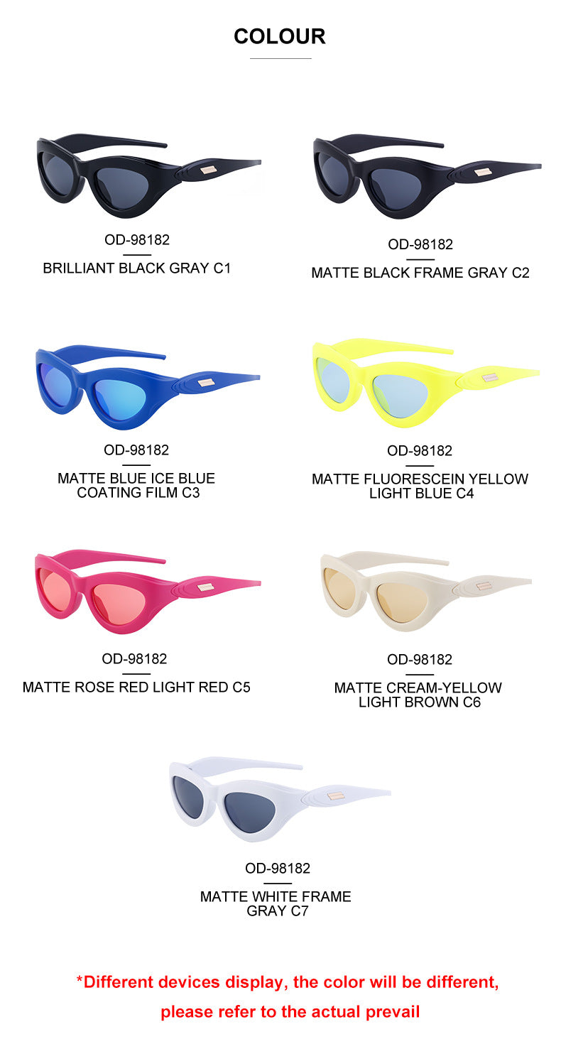 European and American Millennium Y2K Cat Eye Sunglasses Women's Cycling Windproof Sunglasses Women's Glasses Wholesale sunglasses