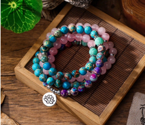 AliExpress8mm Volcanic Lava Stone Bracelet Natural Emperor Stone Couple Fashion Bracelet Factory Direct Sale