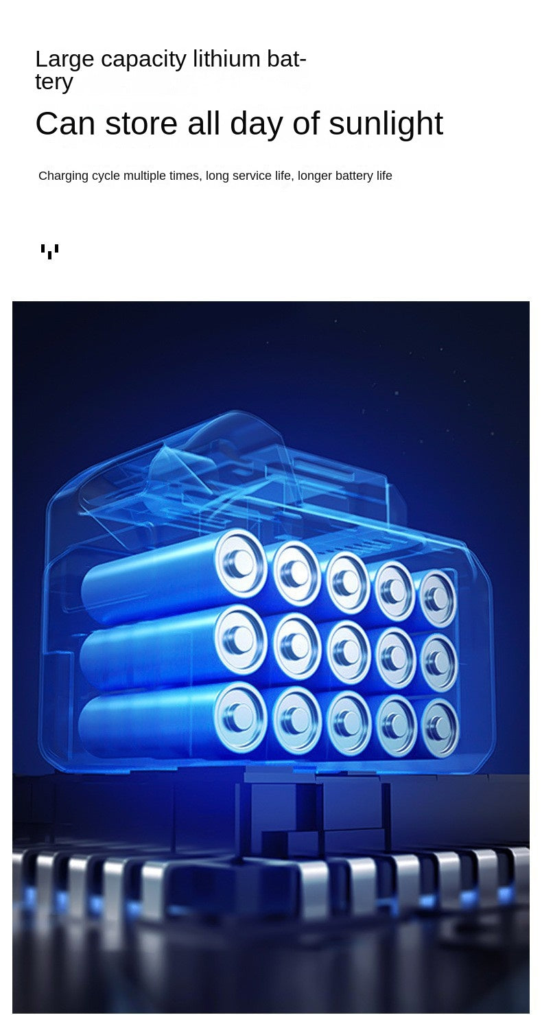 Solar Street Light 1000W 2000W 3000W Intelligent Human Body Sensor Garden Courtyard Integrated Solar Lamp