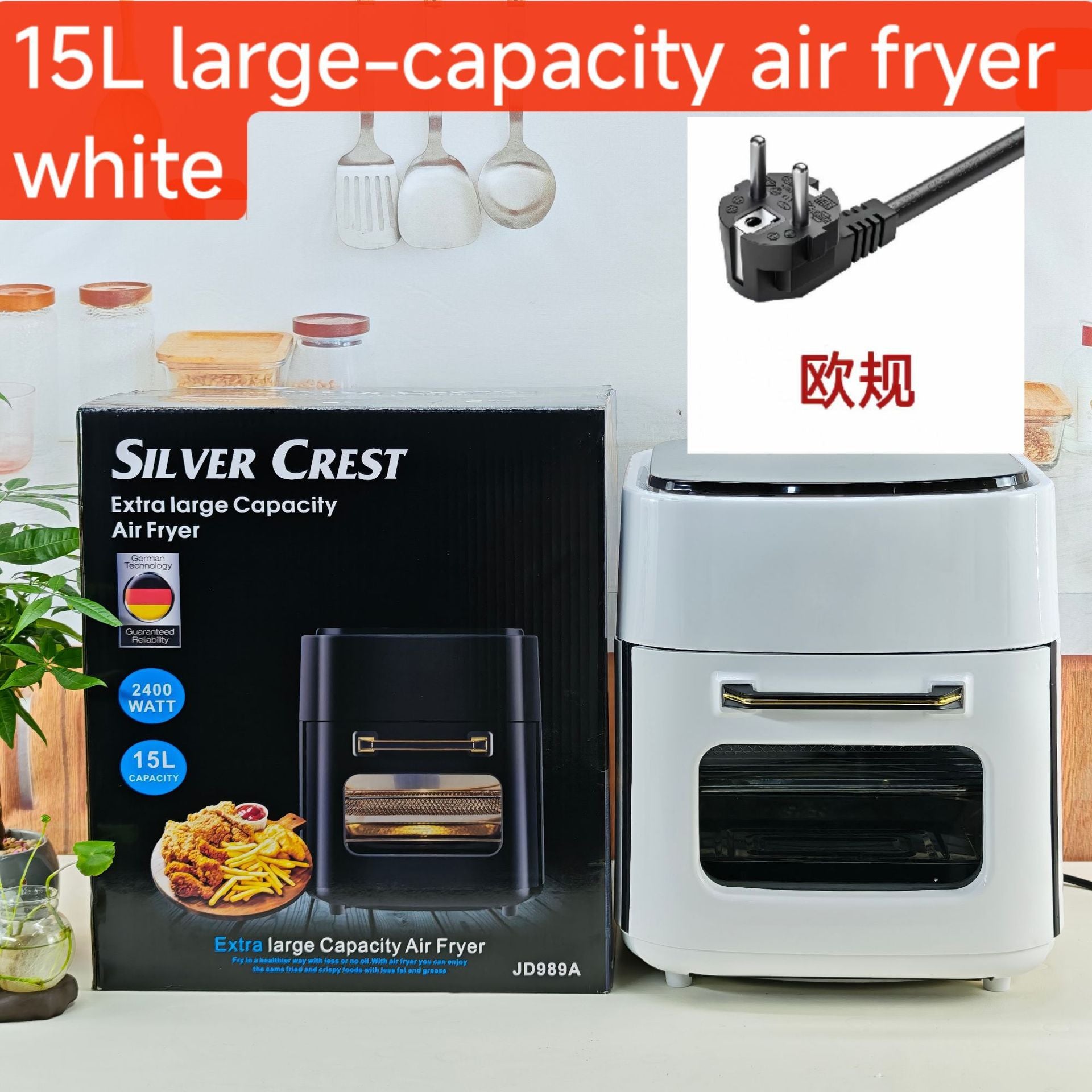 8LAir fryer Multifunctional Smart Touch Screen Oven Large Capacity Air Fryer Electric Fryer French Fries Machine