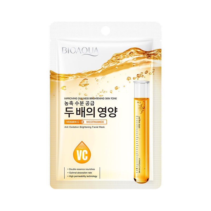 Niacinamide in English VC Facial Mask BIOAOUA Brightening Antioxidant Hydrating Moisturizing Mask  Wholesale