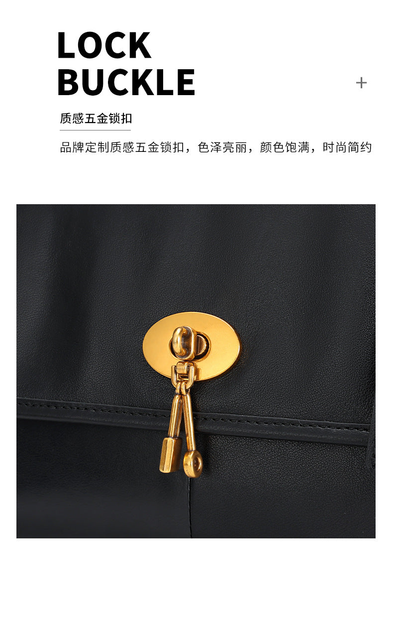 Vintage Casual Fashion High-End Single Shoulder Bag New Melad Chain Bag Autumn Winter Simple Commuter Crossbody Women's Bag