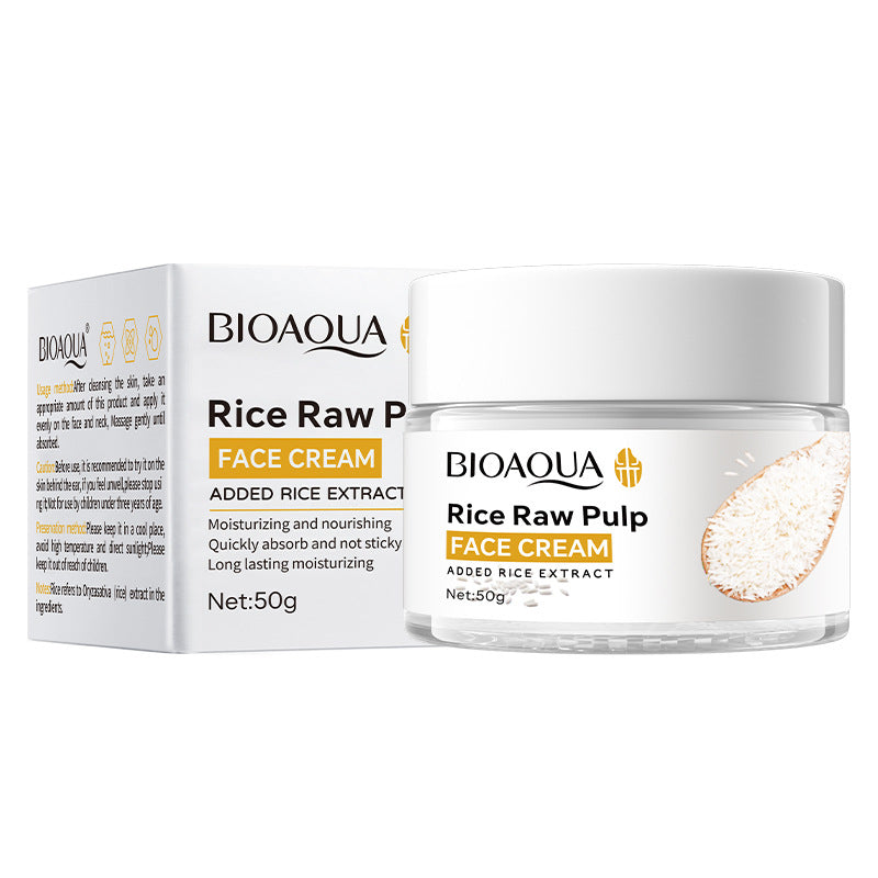 Full English Rice Skincare Set BIOAOUA Rice Puree Series Six-Piece Set Box  Wholesale