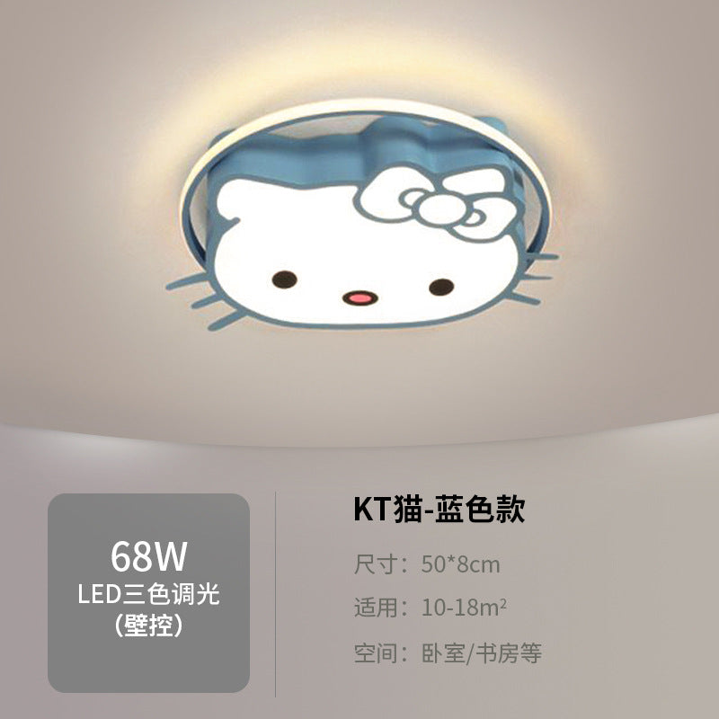 Children's Room Bedroom Lamp Boys Girls Pink Creative Cartoon Ceiling Lamp Cozy Romantic Room Lamp Master Bedroom Lamp