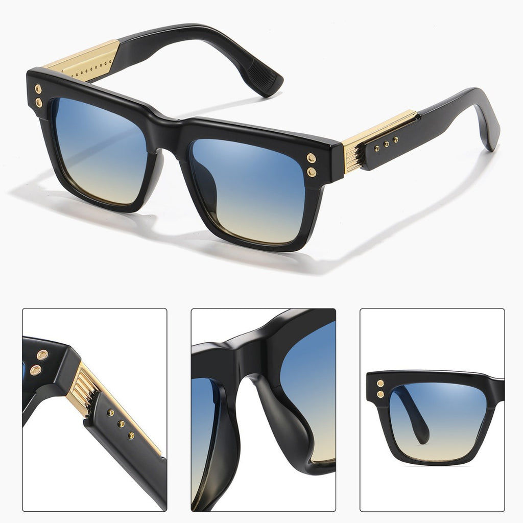 Men's Square Frame Sunglasses2025New European and American style sunglasses for men with a high-end fashion retro design and sun protection