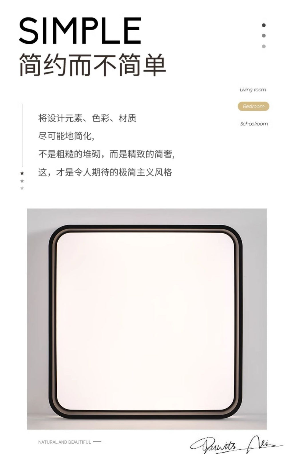 Zhongshan Lighting Full Spectrum Bedroom Lamp led Ceiling Lamp Nordic Modern Simple Room Smart Eye Protection Master Bedroom Lamp