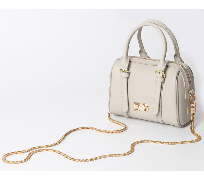 New Trendy Fashion Pillow Bag Women's Mini Boston Shoulder Crossbody Handbag Large Round Bucket Bag