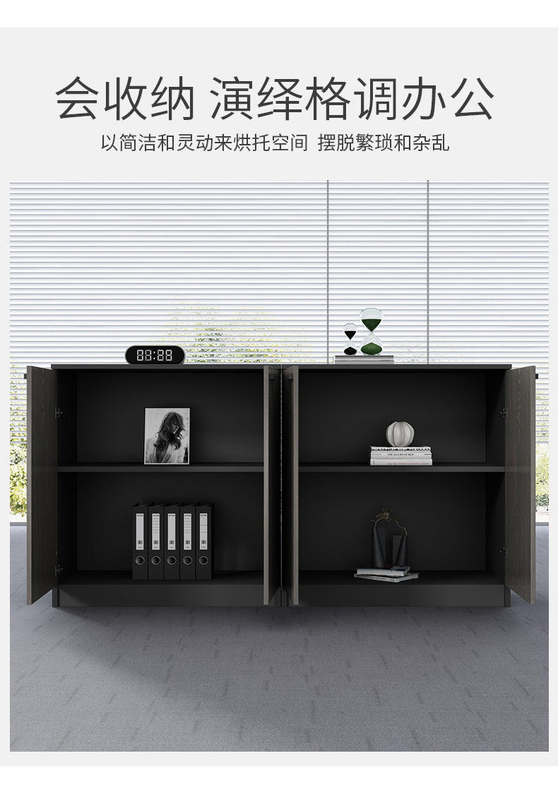 File Cabinet Low Cabinet Floor Cabinet Storage Cabinet Wooden Office Partition Cabinet Document Cabinet Archive Cabinet with Lock Office Cabinet