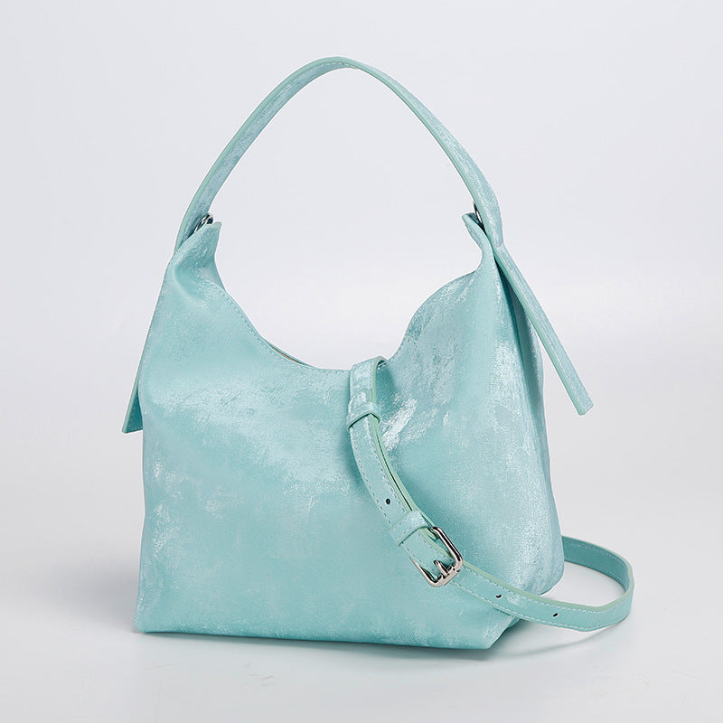 New Chinese Style National Style Satin Lunch Box Bag Niche Satin Gradient Handbag Crossbody Bag Versatile Women's Bag