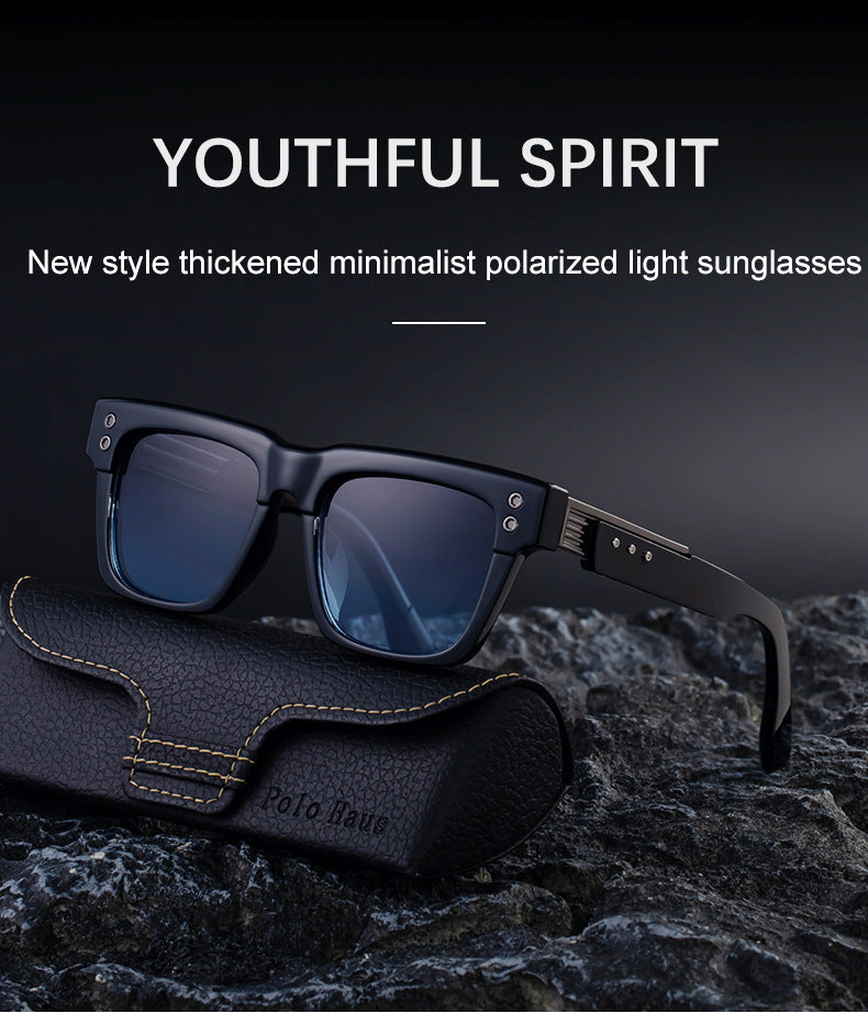 Men's Square Frame Polarized Sunglasses2025European and American retro high-end sun protection sunglasses for driving
