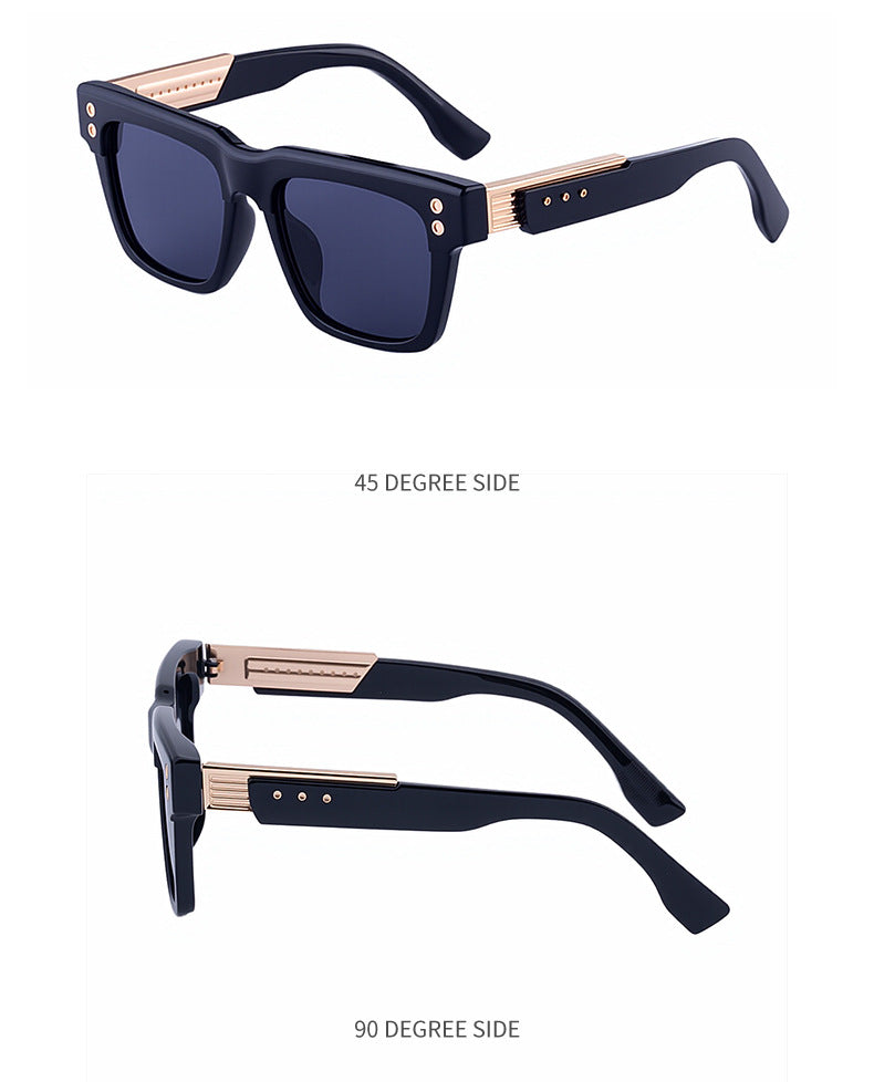 Men's Square Frame Polarized Sunglasses2025European and American retro high-end sun protection sunglasses for driving