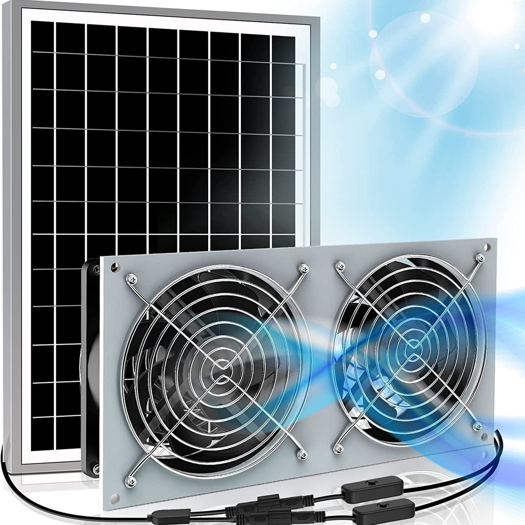 Solar Fan for Shed15W Solar panel high-speed DC brushless fan,Suitable for heat dissipation