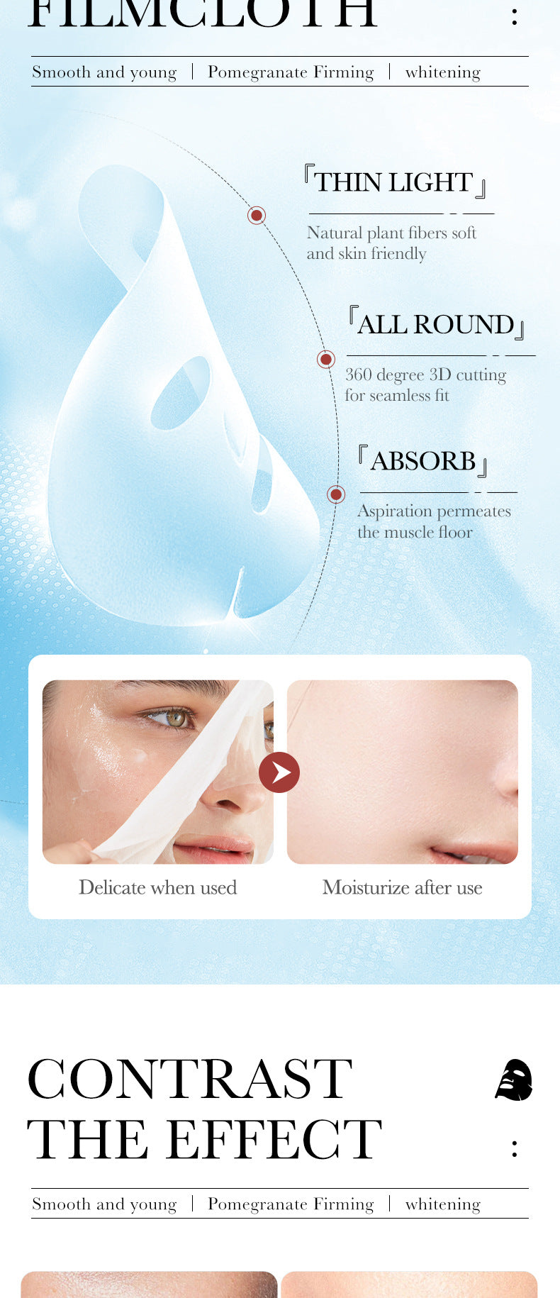 Cross-border Plant Face Mask25g ZOZU Hydrating and Moisturizing Red Pomegranate Nourishing Export Manufacturer Wholesale