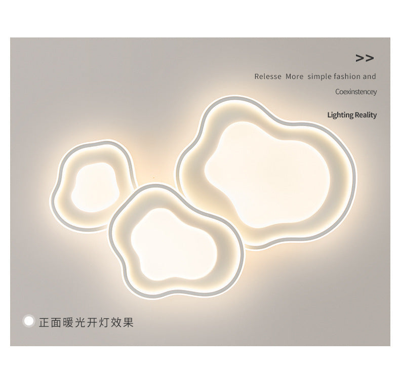 Cream Style Minimalist Living Room Main Light2025New Cloud Ceiling Light Smart Eye Protection Lighting Set Whole House Package