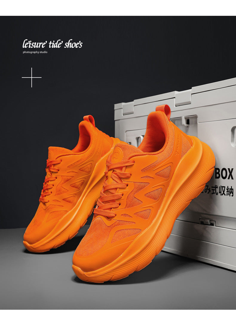 Autumn Live Streaming Cushioned Running Shoes Versatile Trendy Shoes Men's Shoes Women's Shoes Large Size Lightweight Sports Shoes Lightweight Cushioned