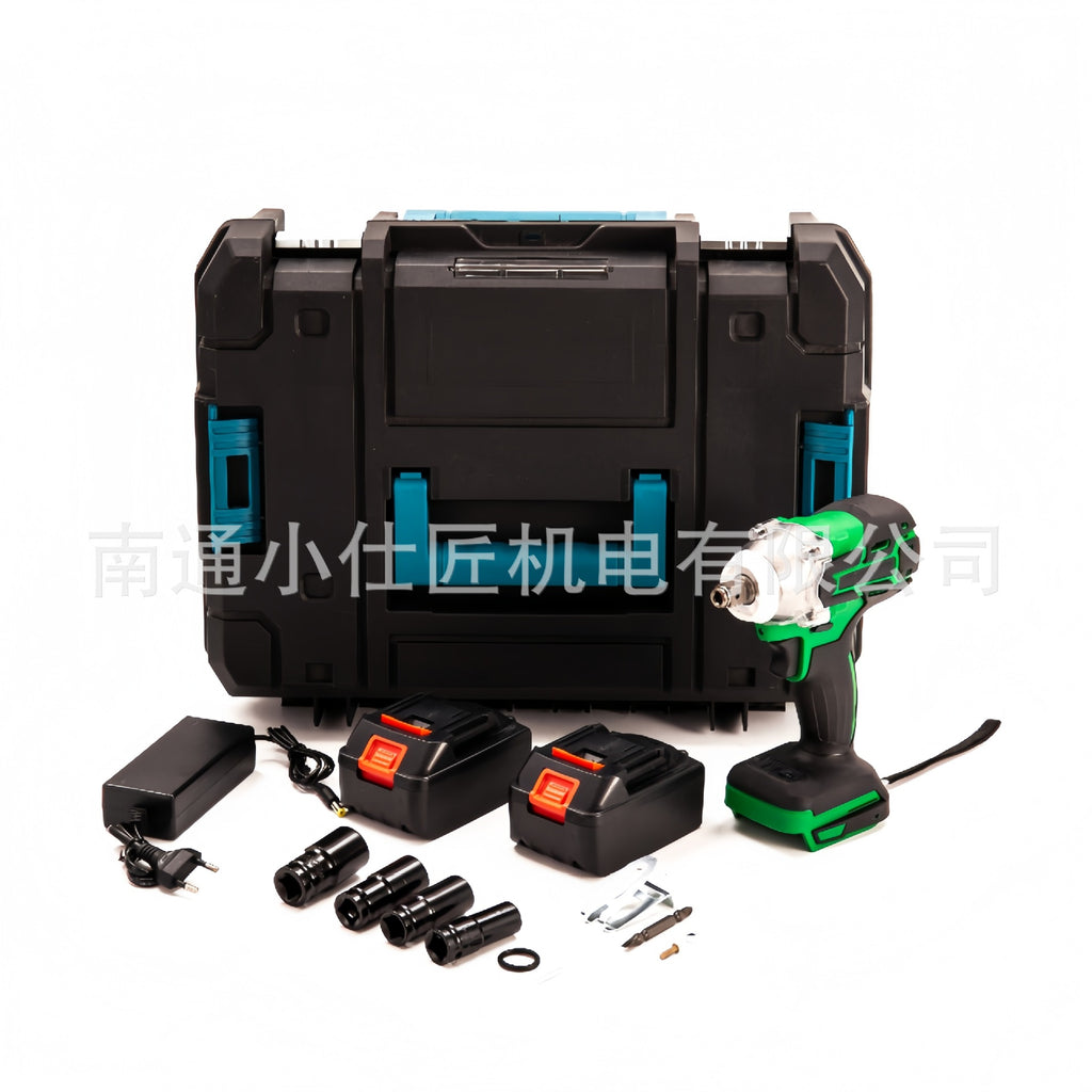 Brushless Electric Wrench High Torque Lithium Battery Impact Wrench Rechargeable Wrench for Car Repair Tire Air Gun