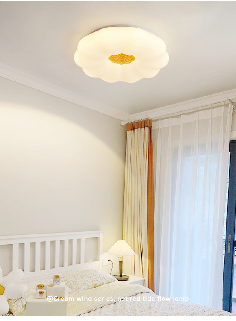 Creative2025New Year's New Warm Minimalist Cream Style Home Bedroom Ceiling Lamp Master Bedroom Lamp Simple Modern