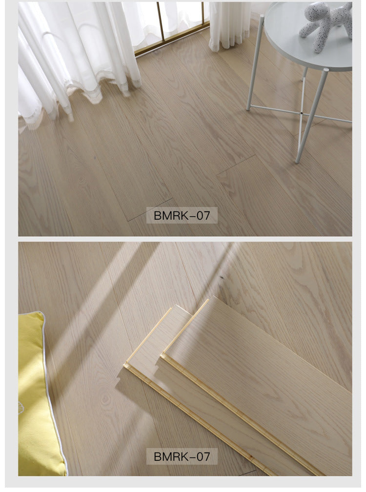 1.9North American Oak AB3.0mm Pure Three-Layer Solid Wood Composite Flooring, Floor Heating, Moisture-Proof, Locking Three-Layer Flooring