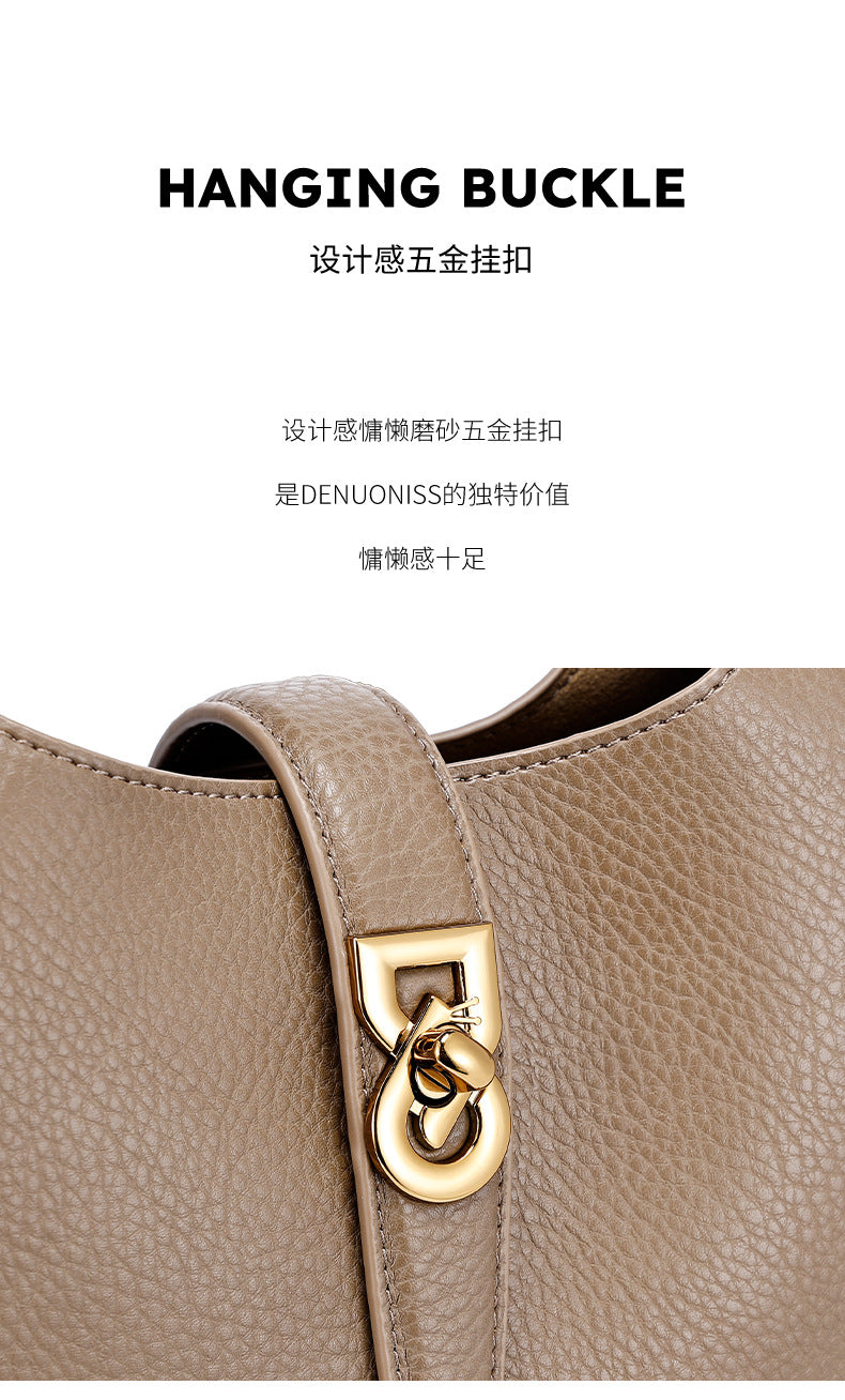 European and American Trendy High-End Single Shoulder Fashion Women's Bag Versatile Handbag Basket Bag Light Luxury Niche Commuter Crossbody Bag