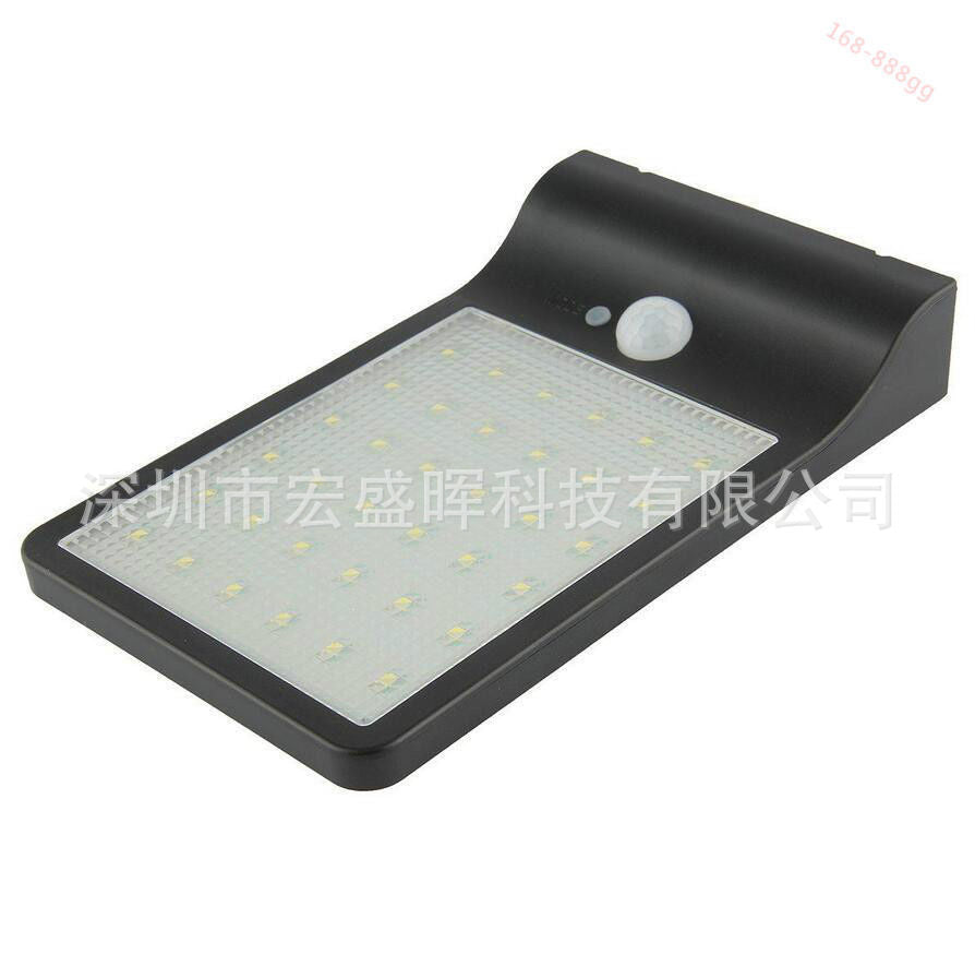 Solar Powered Outdoor LED Solar Human Body Sensor Outdoor Waterproof Courtyard Rural Street Light Garden Wall Lamp