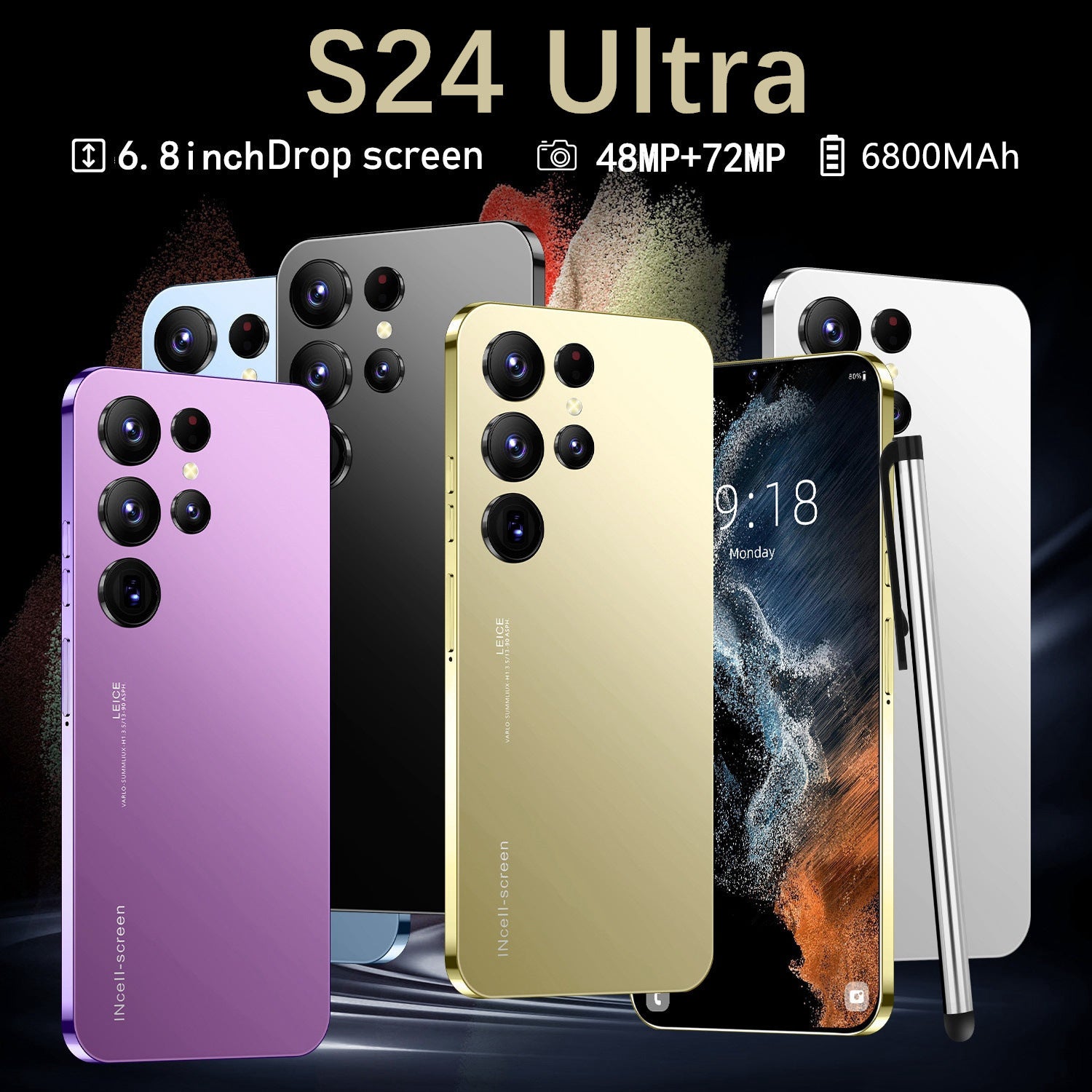 2024Globally Exclusive for Mobile Phones S24Ultra-large Screen HD16+1T Large Memory Source Factory