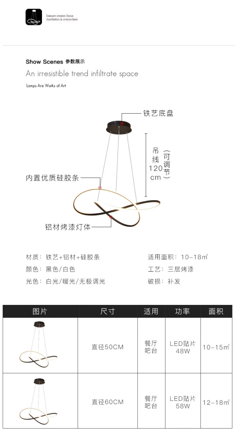 Restaurant Pendant Light Modern Minimalist Dining Room Table Lamp Bar Counter Internet Celebrity Bedroom Pendant Light2025New Model Zhongshan Lighting