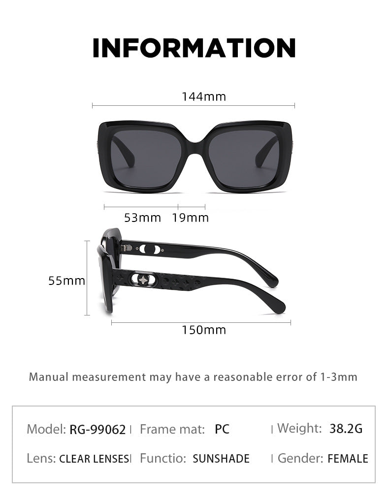 2025New European and American Fashion Square Frame Sunglasses for Women High-end Sunglasses Wholesale sunglasses