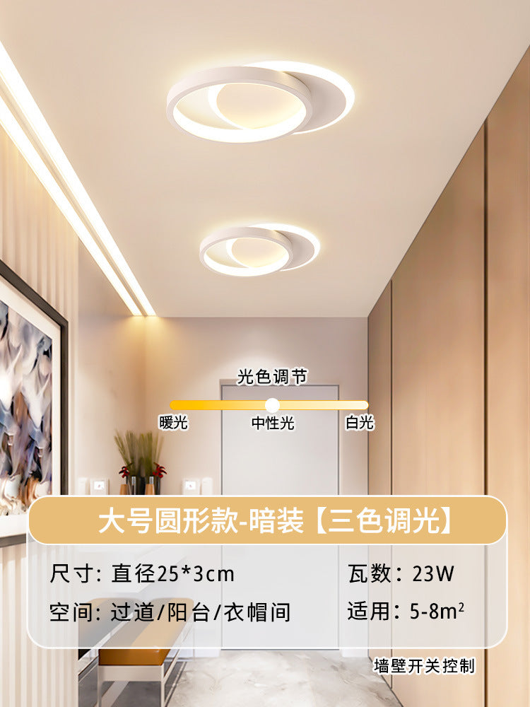 Creative aisle light corridor light, simple and modern led Ceiling Light Square Cloakroom Surface Mounted Recessed Entryway Stair Light