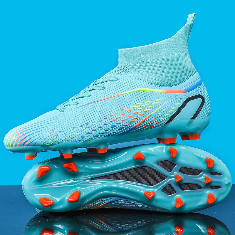 New football shoes for men and women AG Long Spike gold Competition Student Training Shoes Artificial Turf TF Wholesale of Broken Nails