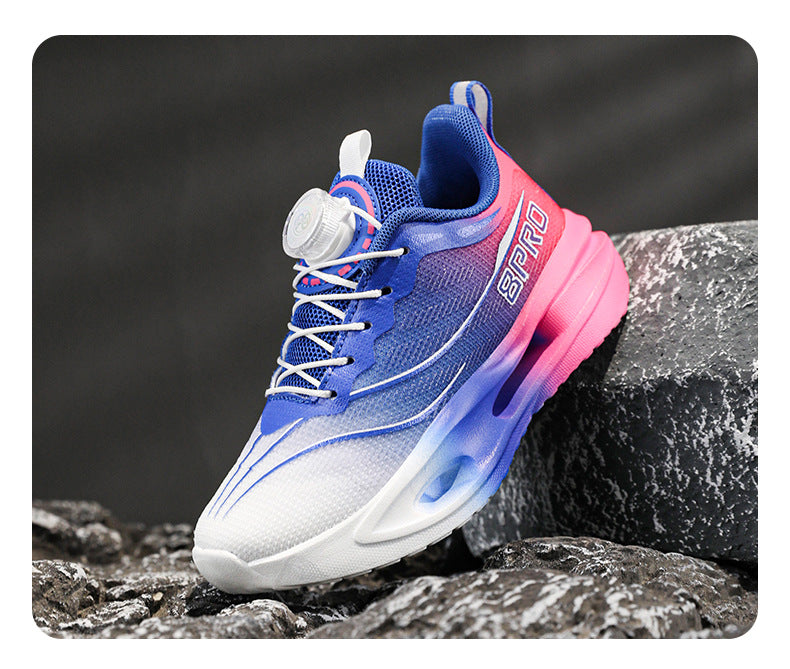 Spring and Summer Fashion Comfortable Running Shoes for Teenagers, Casual Shoes with High Elasticity and Shock Absorption, Student Marathon Training Sports Shoes