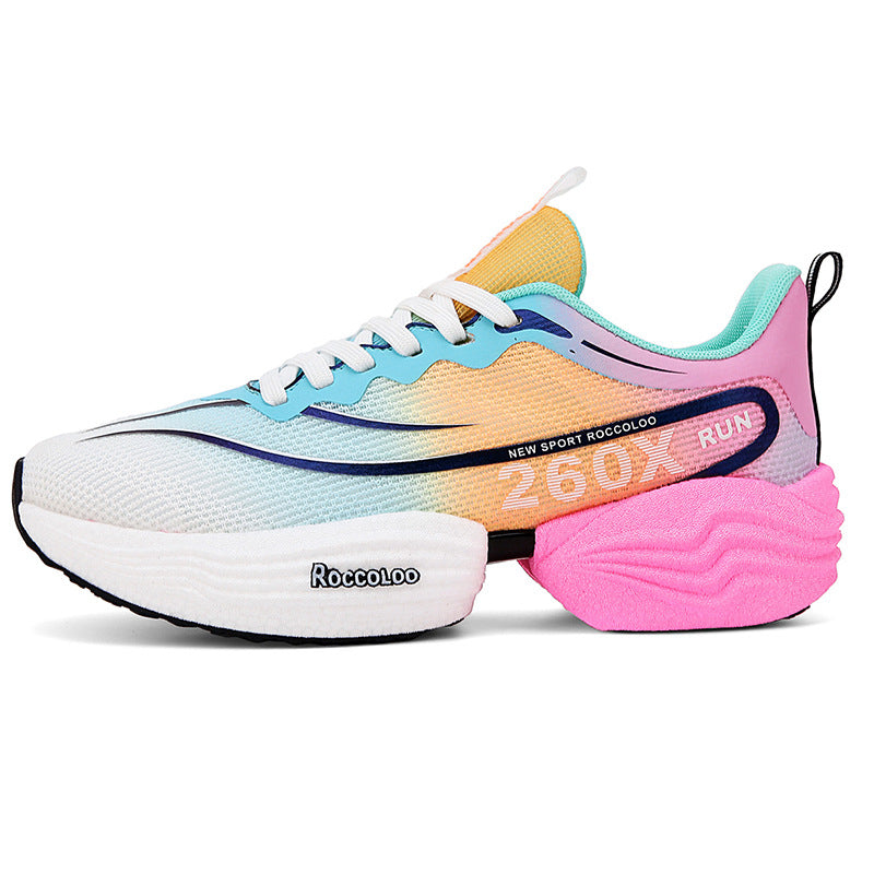 2025New Carbon Plate Anti-Slip Soft Sole Sports Shoes Dropshipping Couple Mesh Breathable Racing Running Shoes