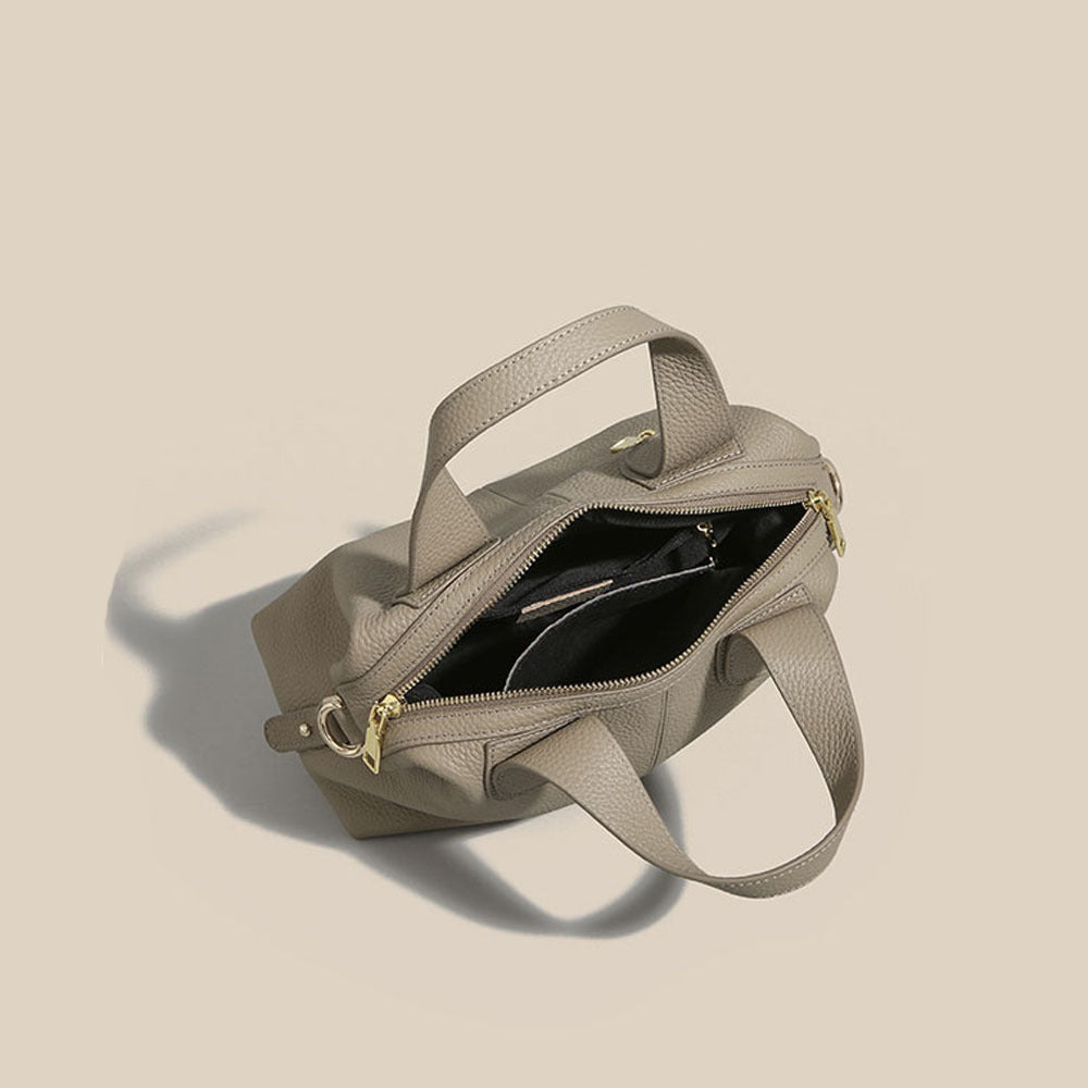 Guangzhou Bag High-End Genuine Leather Women's Bag Large Capacity Dumpling Bag Soft Top Layer Cowhide Handbag Single Shoulder Crossbody Bag