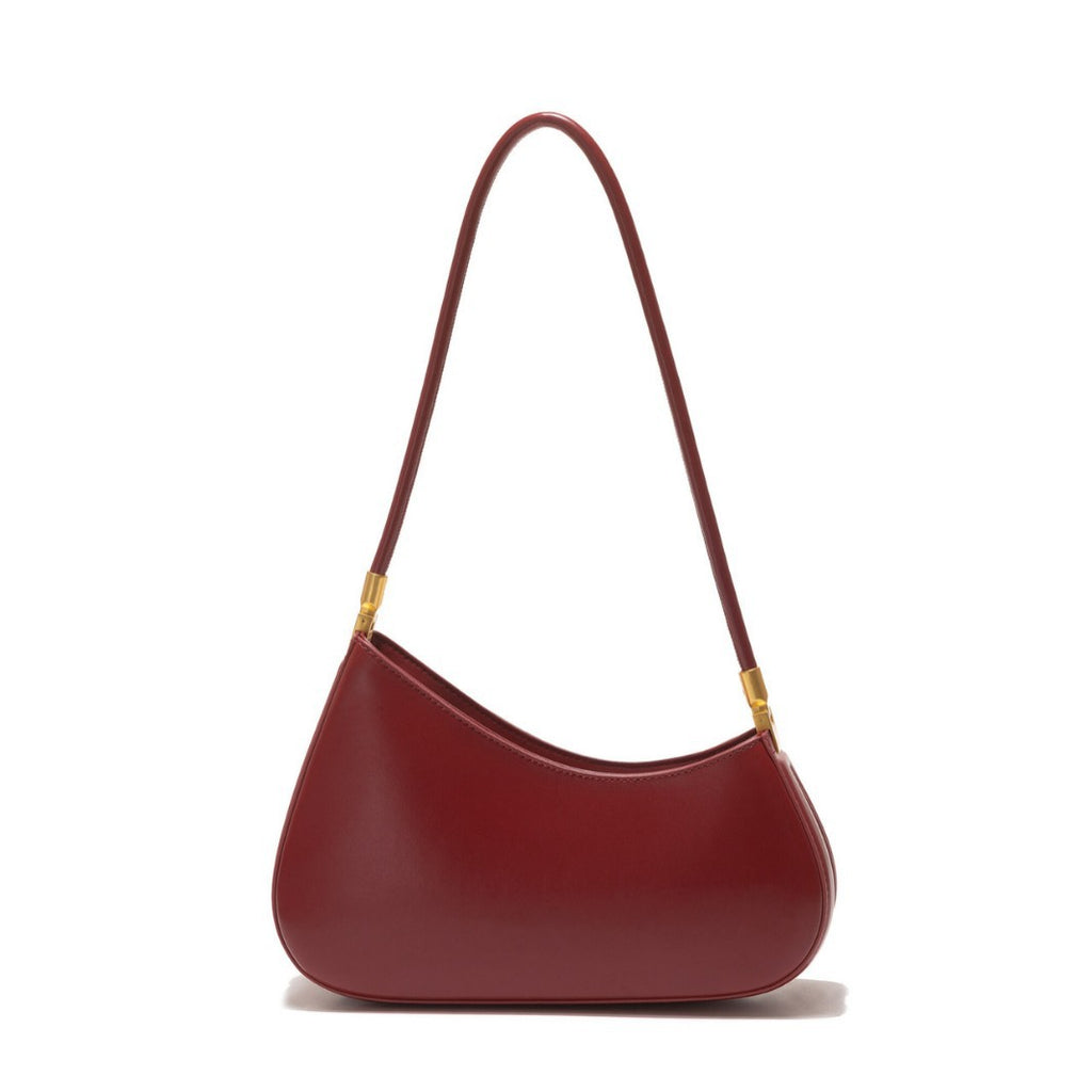 European and American Niche French Retro Underarm Fashion Women's Bag Light Luxury Simple Large Capacity Handbag Women's Single Shoulder Baguette Bag