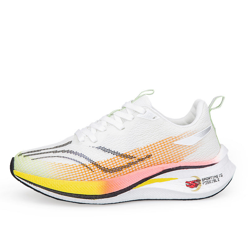 Red Rabbit7pro Breathable Mesh Popcorn Carbon Plate Running Shoes Men and Women Students Sports Sneakers Casual Jogging Shoes