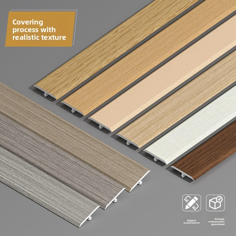 PVC Wood Grain T Decorative trim for wooden doors t Edge trim for wooden flooring, threshold trim, joint decoration, tile edge trim