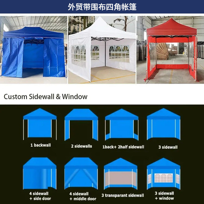 Custom  Fabric Tent Outdoor Camping Exhibition Promotion Tent Foreign Trade Folding Tent Wholesale