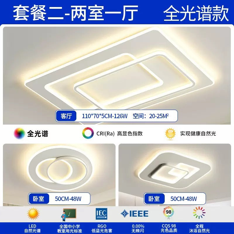 Full Spectrum Ceiling Light Living Room Light Hall Main Light Modern Simple Bedroom Light Whole House Zhongshan Lighting Home Decoration Lighting