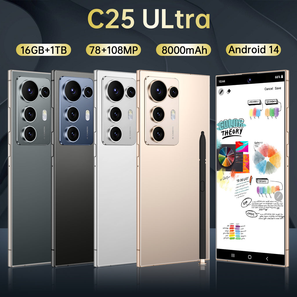 Exclusive Supply C25 Ultra Smartphone7.3Extra-large Screen16+1T Android Phone Factory Price