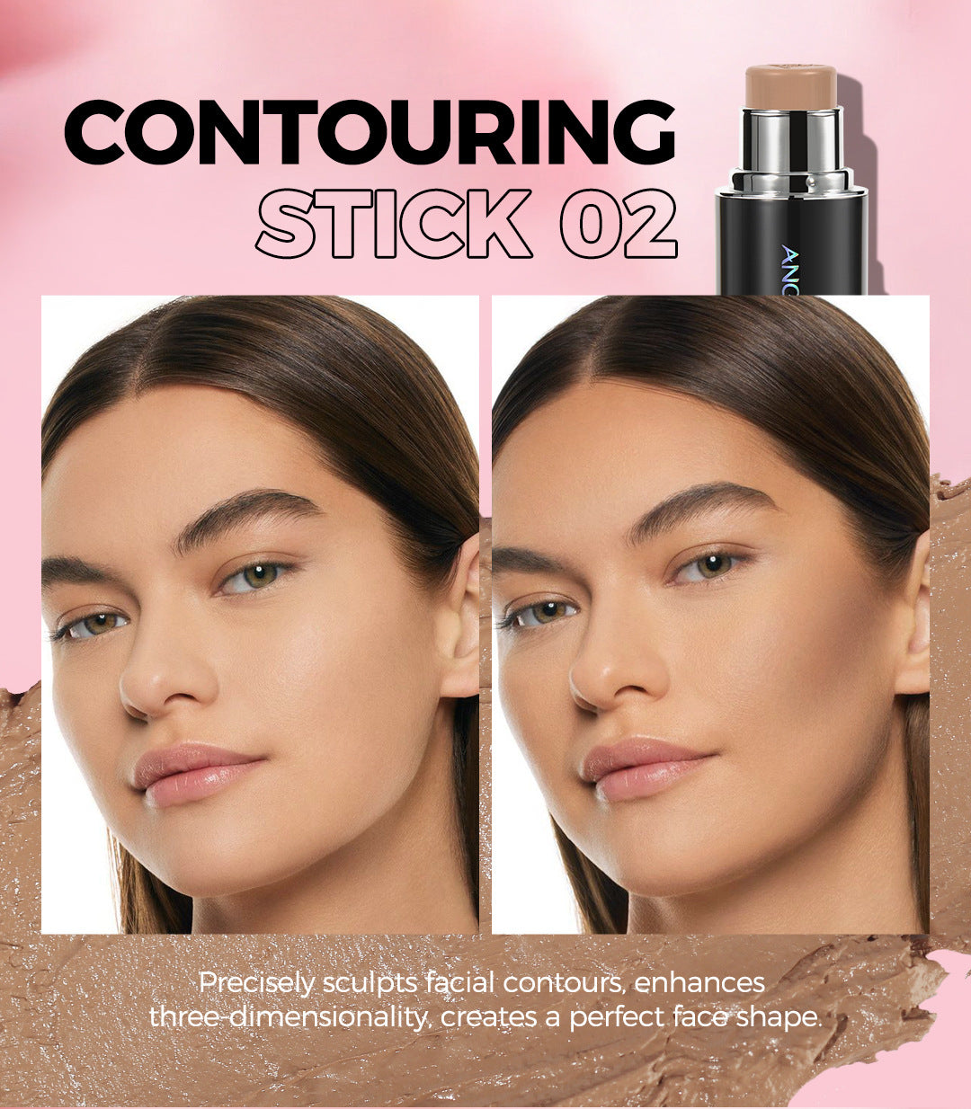 Hot-Selling Contour Stick Contour Shadow Matte Long-Lasting Facial Three-Dimensional Contour Pen Wholesale