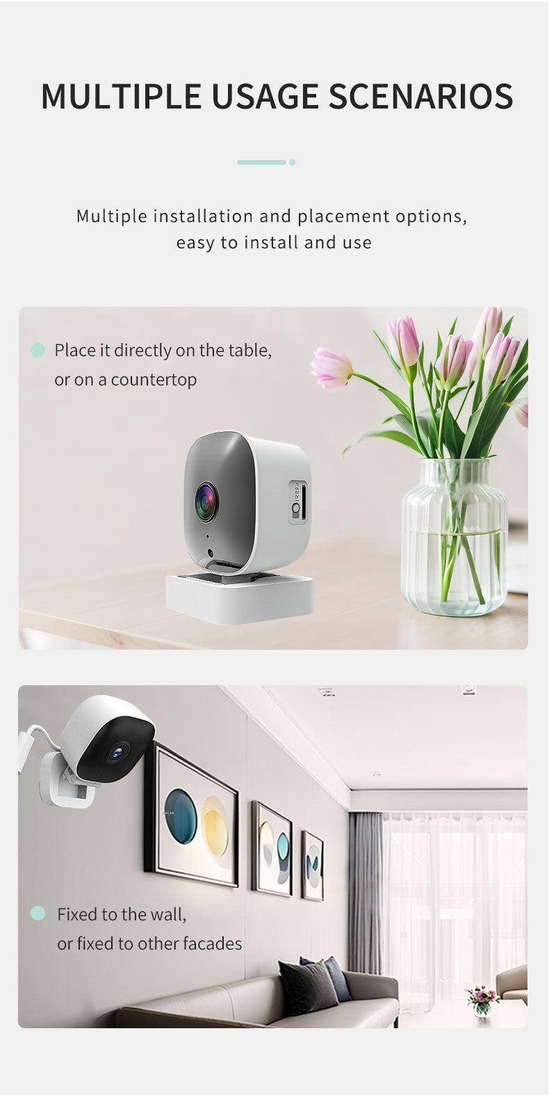 K7New surveillance camera for home use, wireless WiFi Card Machine Mobile Phone Remote HD Night Vision Window Machine