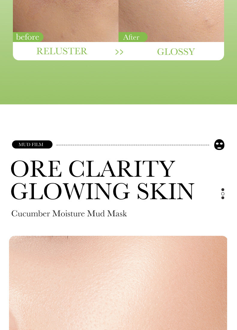 Cleansing Mask BIOAOUA Cucumber Pore Cleansing Smear-On Portable Mud Mask  Foreign Trade Wholesale