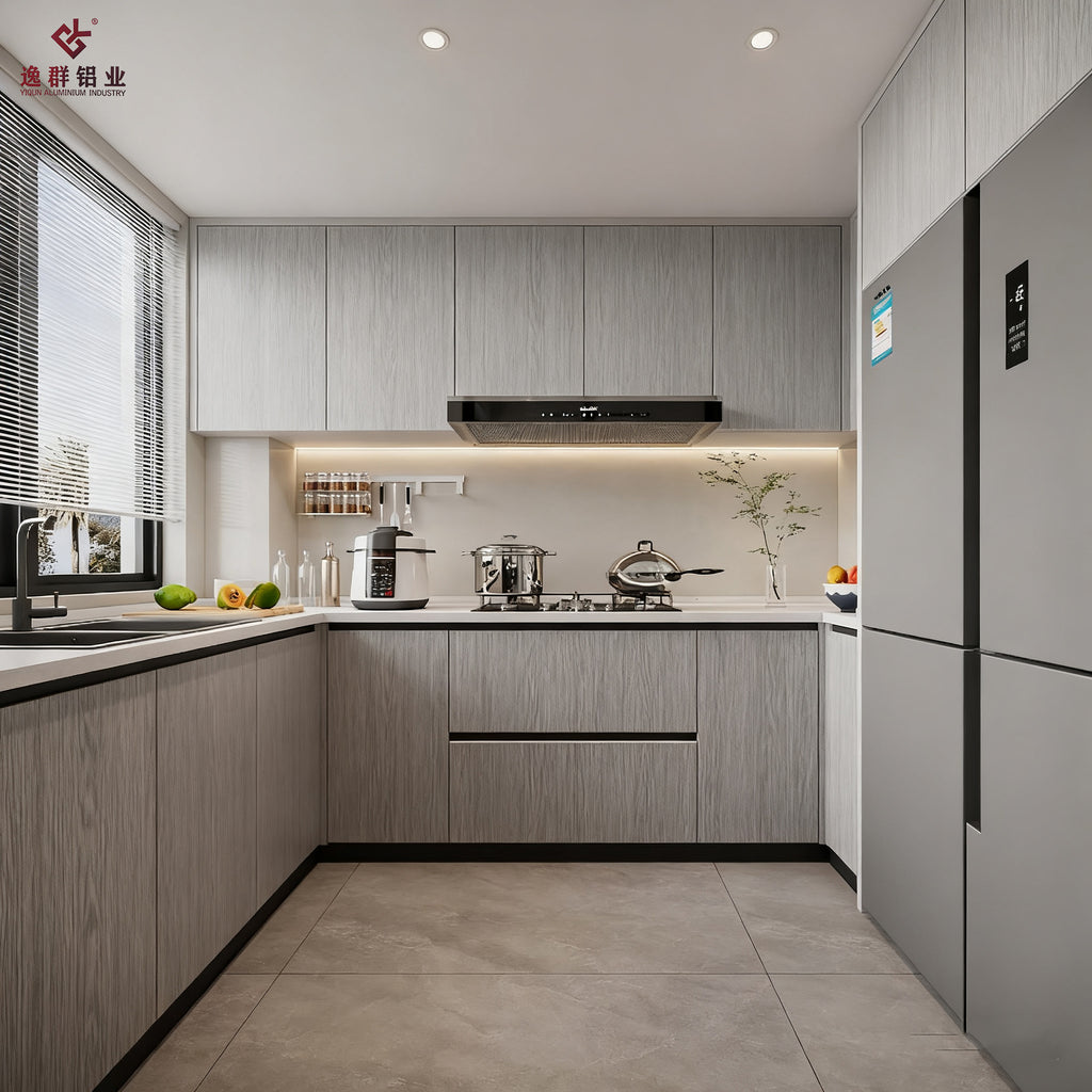 Custom Kitchen Cabinets Wall Cabinets Aluminum Alloy Modern Simple Waterproof Durable Home Combination Cabinets Overall