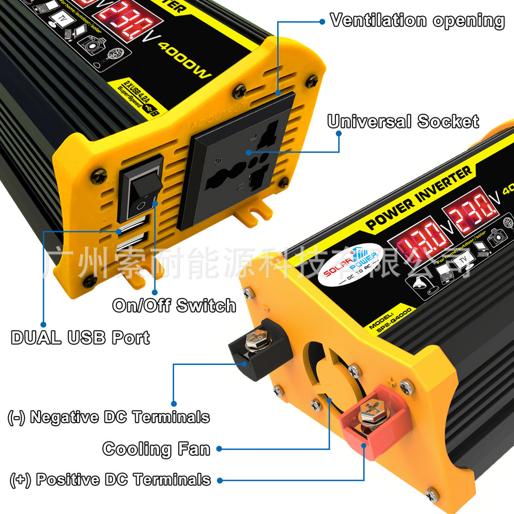 Solar Energy Kit System:12V Inverter 30A Controller 18W Solar Panel Solar System