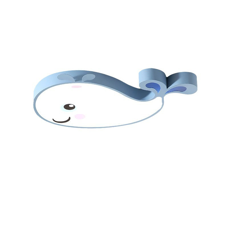 Nordic Style Simple Bedroom Light LED Ceiling Lamp Whale Creative Personality Study Room Cozy Modern Dining Room Lighting