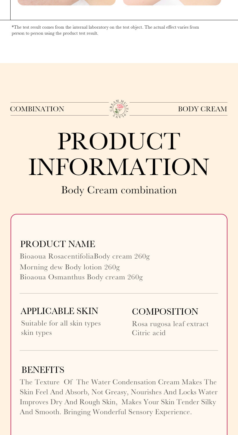 BIOAOUA Cloud Laurel Body Cream Hydrating and Moisturizing Body Lotion for Skin,  Wholesale