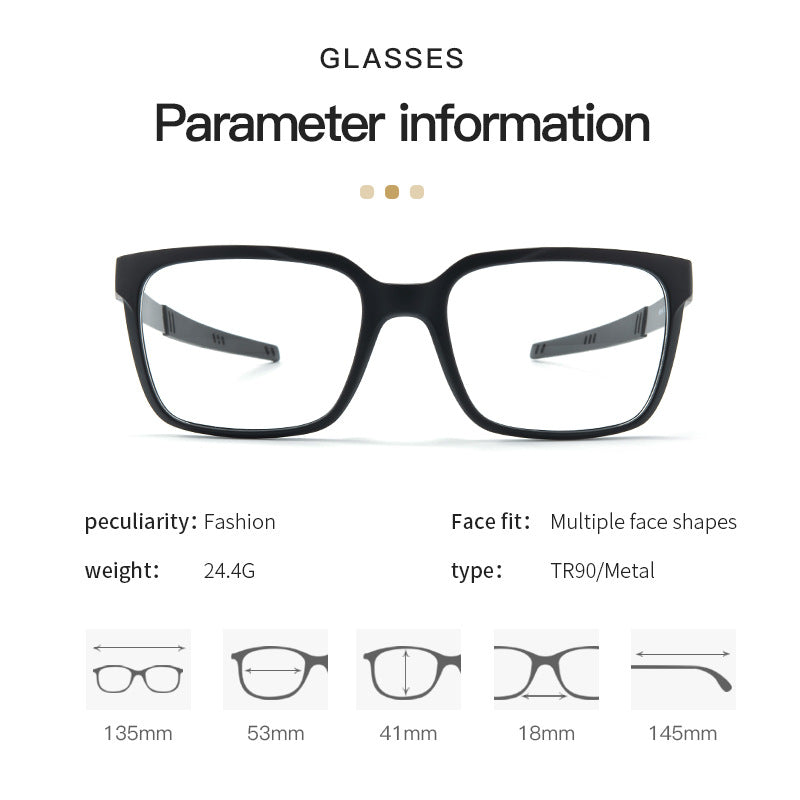 New Sports Glasses Frame TR Metal Frame Glasses Legs Frame Wholesale Export In Stock Cycling Glasses