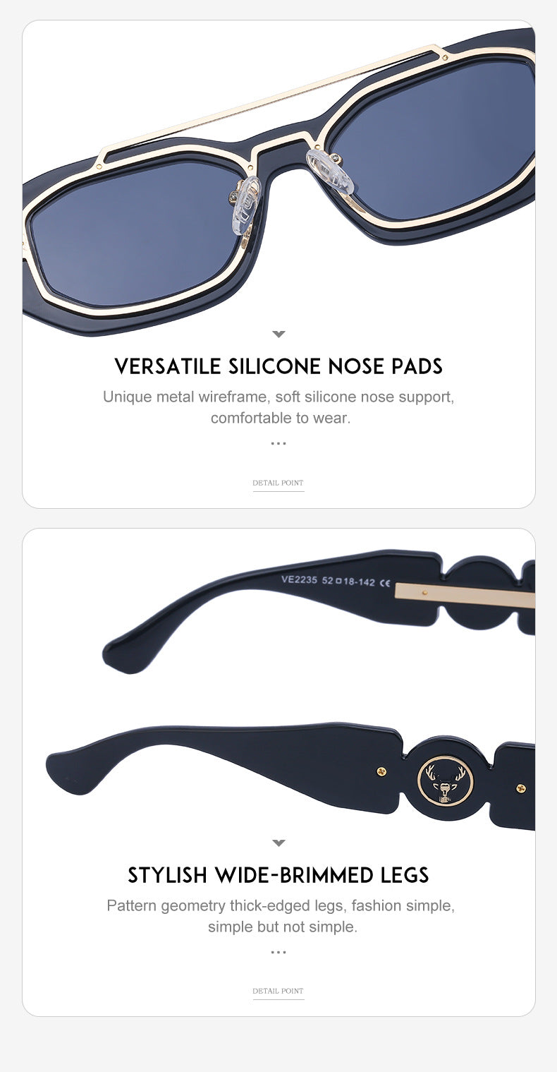 European and American Small Frame Sunglasses for Women UV Protection European and American Internet Celebrity Sunglasses for Women INS Wholesale